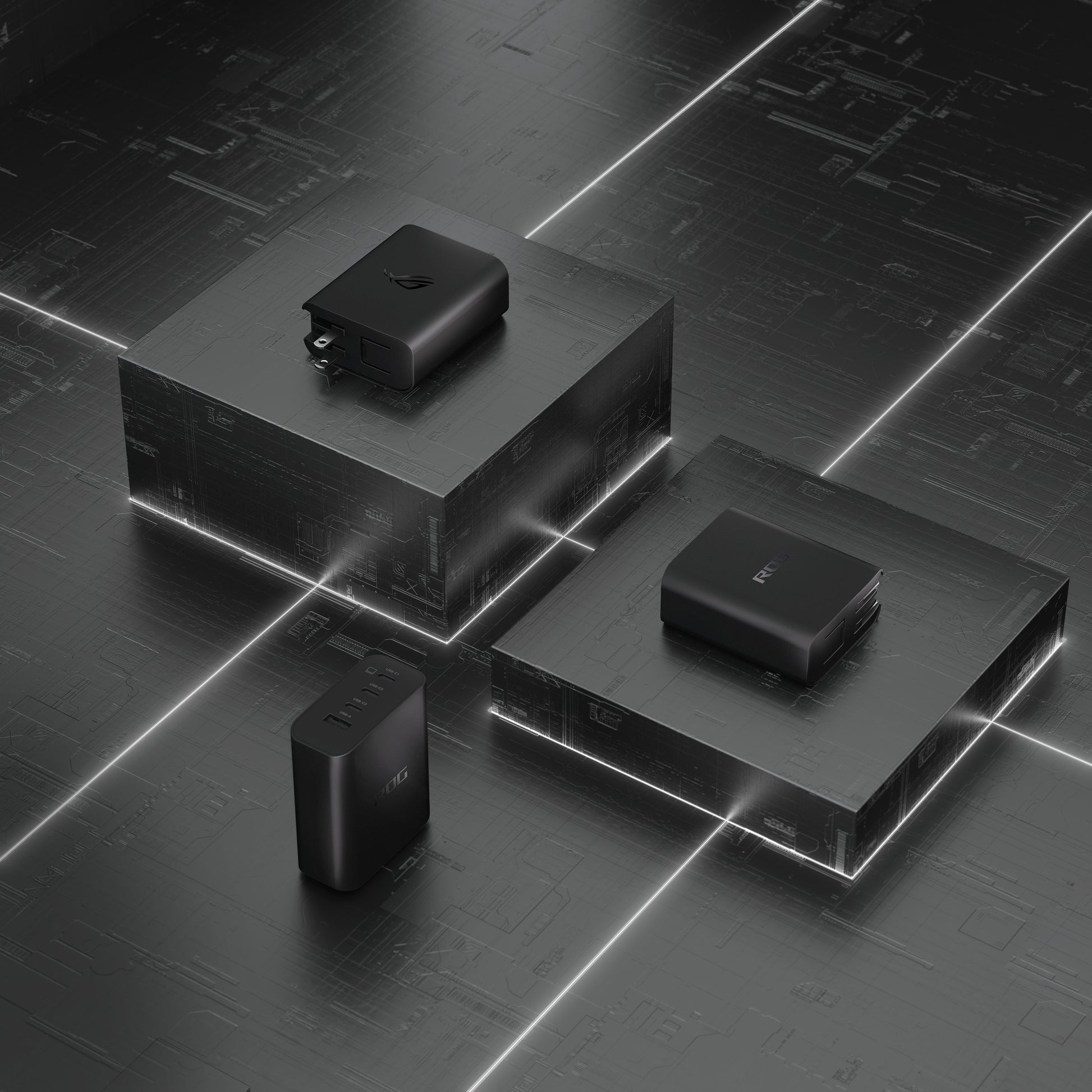 ASUS USB-Desktop-Ladegerät 140 W – USB-C×3, USB-A×1 – PD 3.0, PPS, QC 3.0, GaN