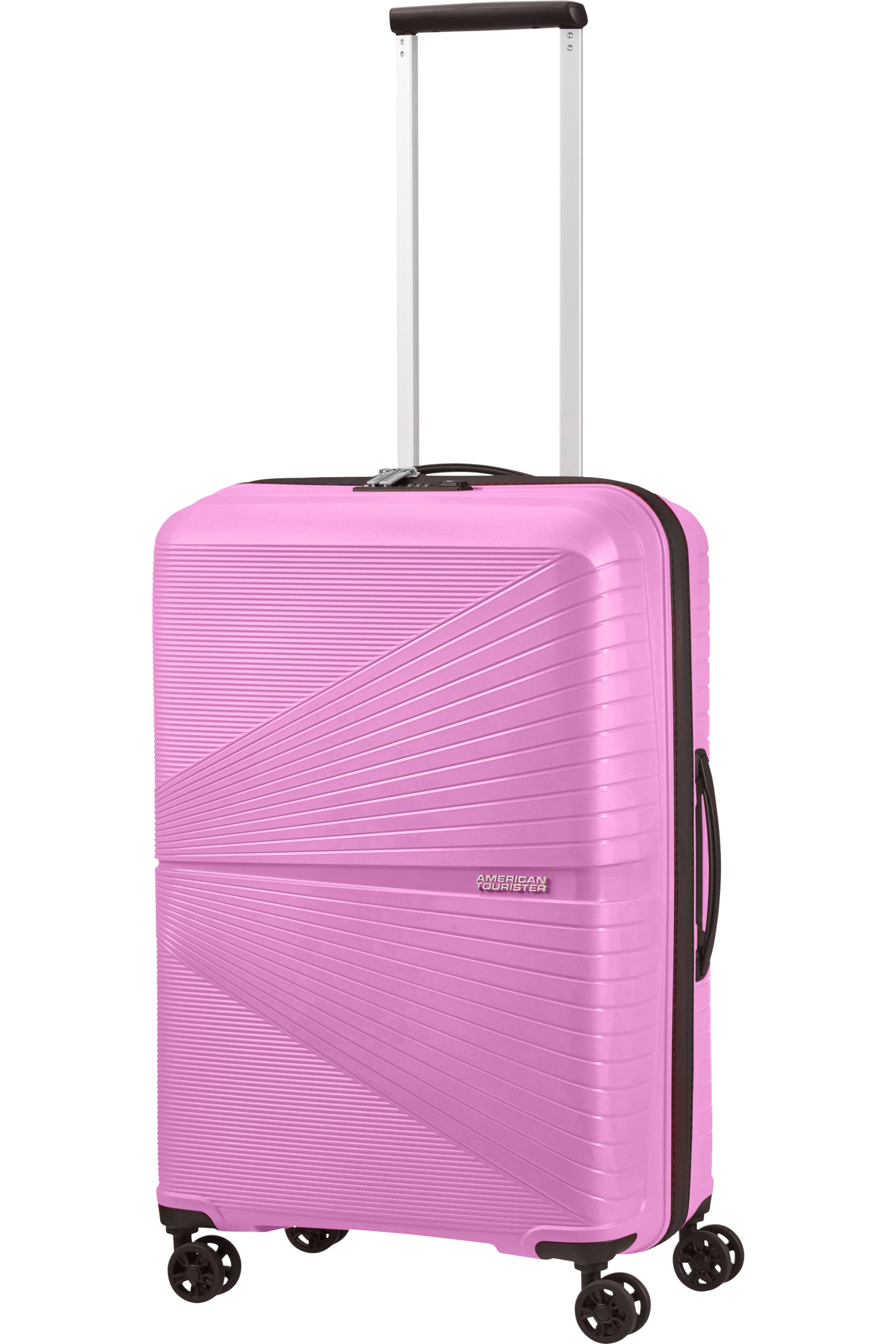 American Tourister Trolley – 67 l, Hartschale PP, 4 Doppelrollen, mit TSA, Pink Lemonade, 44,5 × 67 × 26 cm