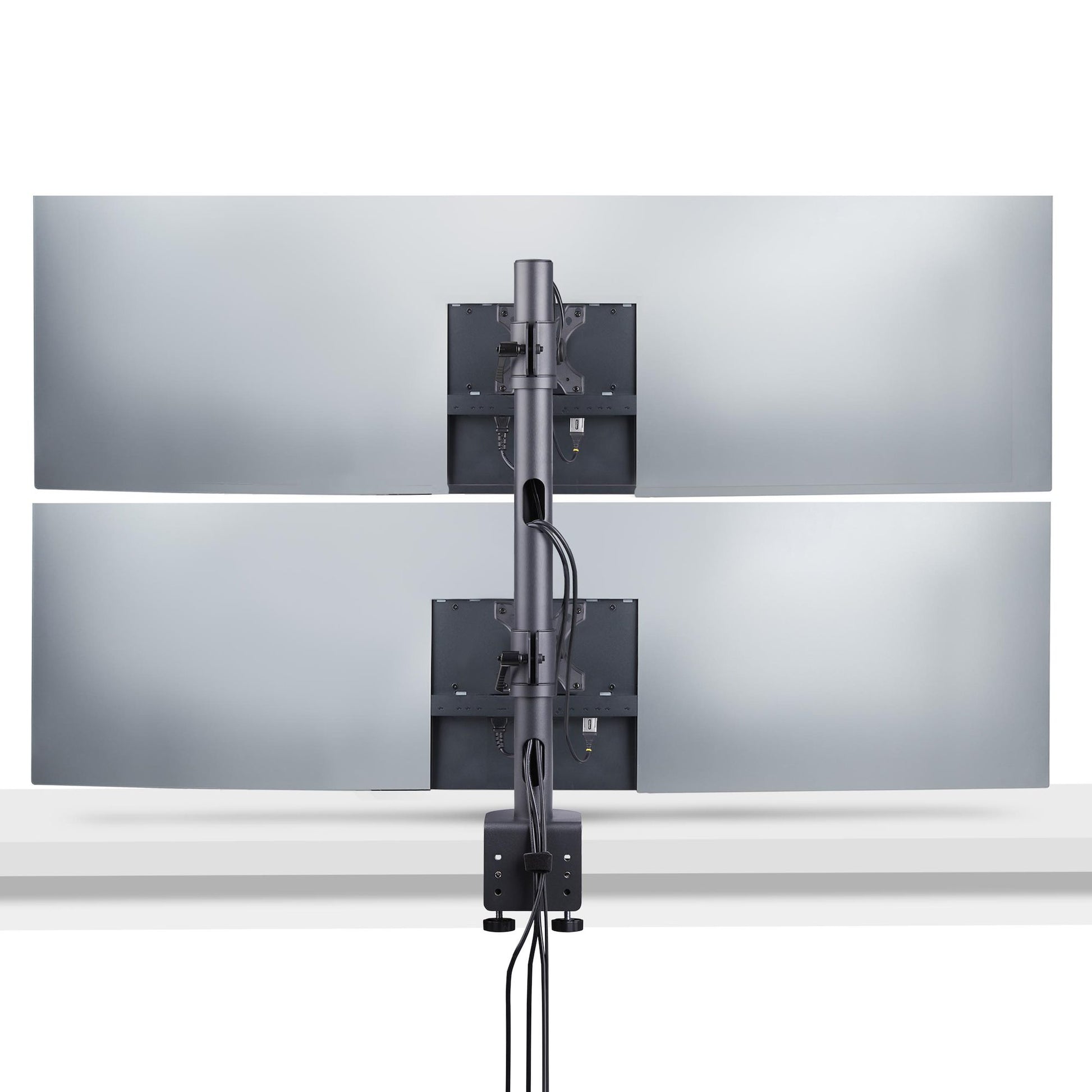 StarTech.com Monitorarm Tischhalterung – Klemme/Durchführung – 2 Monitore – 17–49" – VESA 75×75/100×100 mm