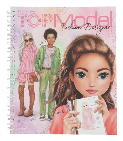 Depesche Malbuch Top Model – 24 × 20,6 cm – Spiral – 40 Seiten – Mehrfarbig