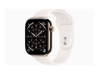 Apple Watch S11 Cellular – Smartwatch – 46 mm, LTE, OLED, 50 m, Gold Titan, Light Blush, Sportarmband S/M