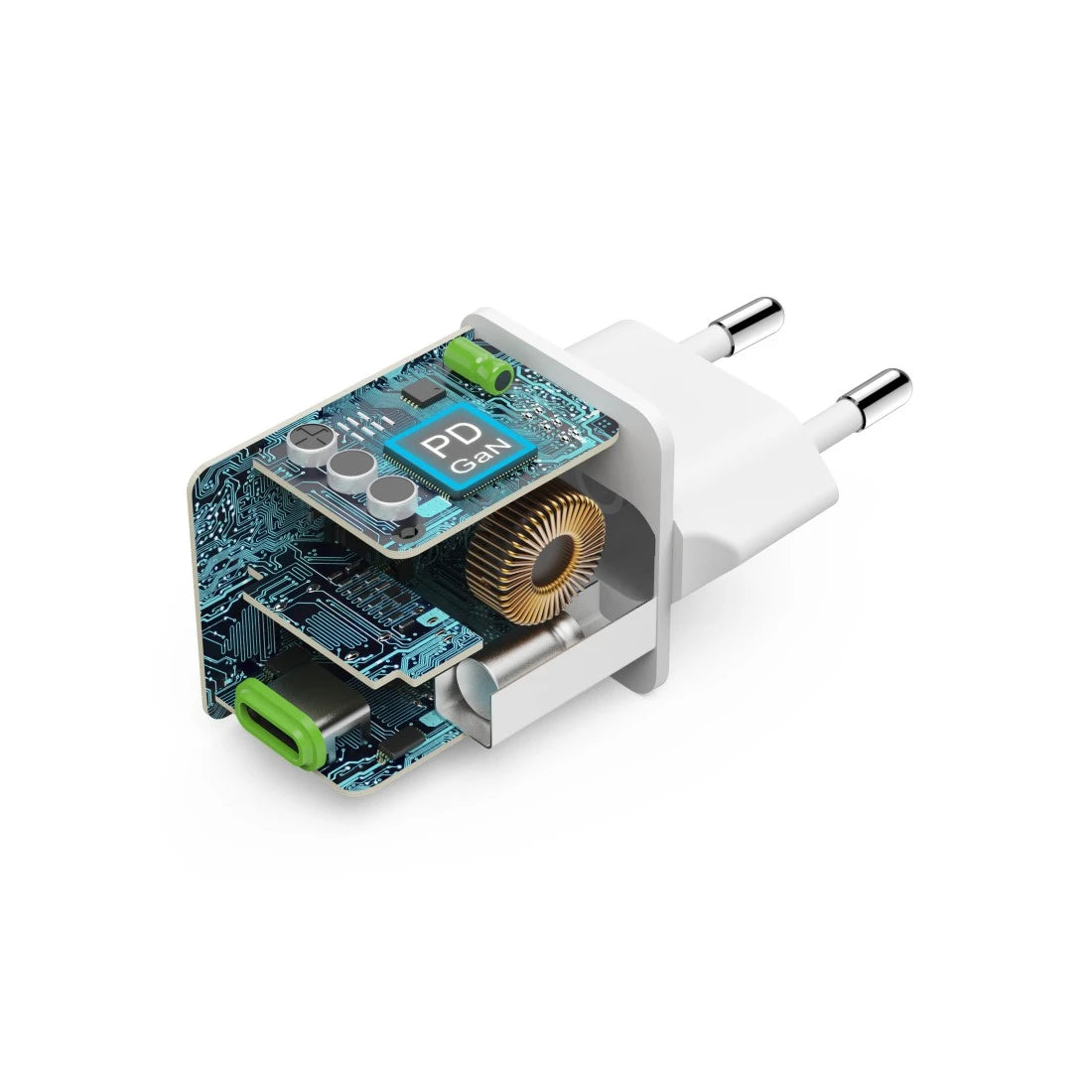 Hama 00201983 USB-Ladegerät 45 W – USB-C×1 – PD 3,0, QC 3,0, GaN – Weiss