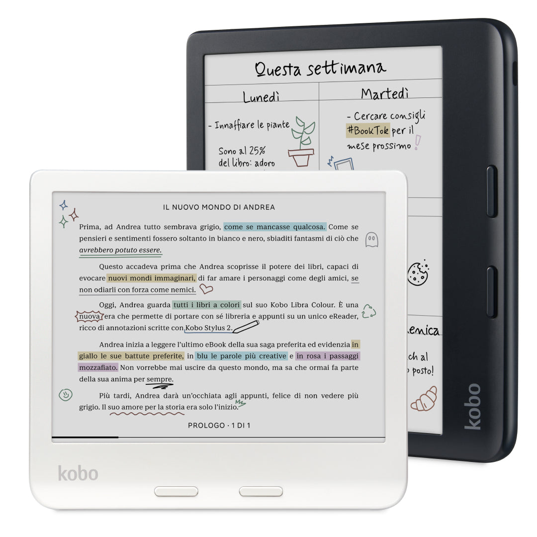 Rakuten Kobo Kobo Libra – 7" E-Ink Kaleido 3, Schwarz