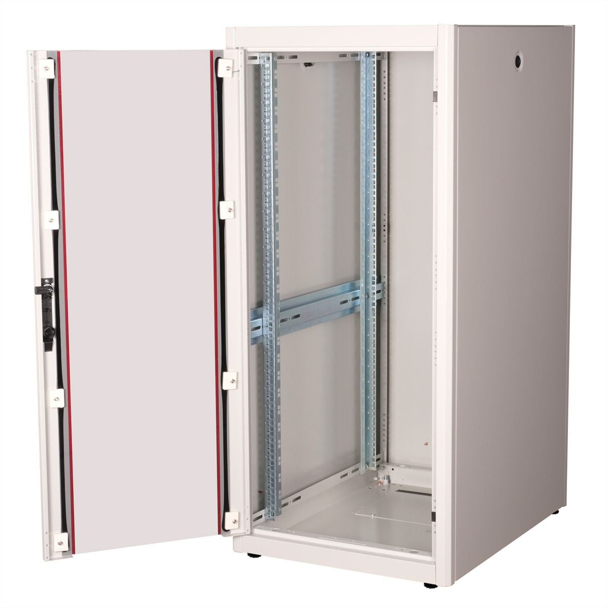 ROLINE Basic – 19" Netzwerkschrank 26U, IP20, abschliessbar, 600 × 800 × 1300 mm, lichtgrau, Stahl