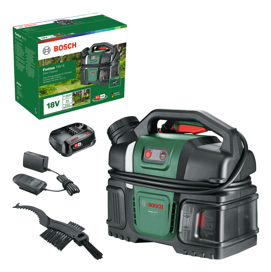 Bosch Druckreiniger Fontus 18V-6, Akku, 20 bar, 132 l/h, Tank 6 l, für POWER FOR ALL 18 V, ohne Akku