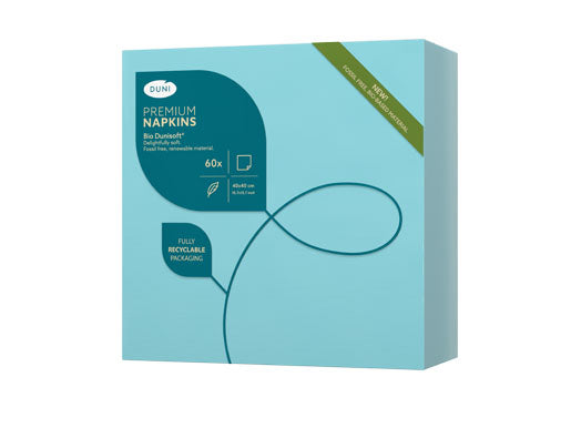 Duni Servietten mint – 40 × 40 cm, 1-lagig – 60 Stück