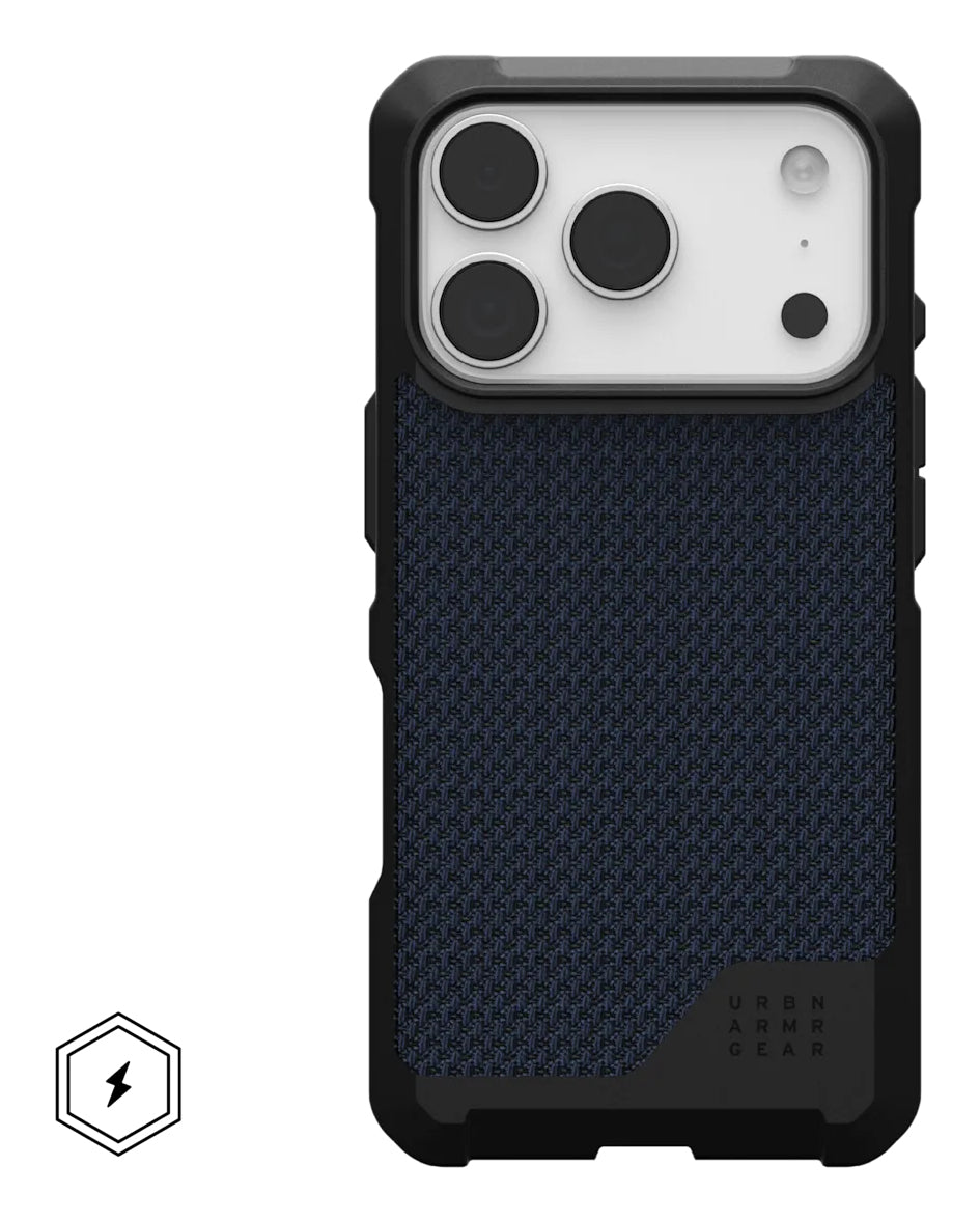 Urban Armor Gear UAG Metropolis LT MS Pro Rückcover – für Apple iPhone 17 Pro – PU, Kevlar Mallard, bis 4 m Sturzsicherung