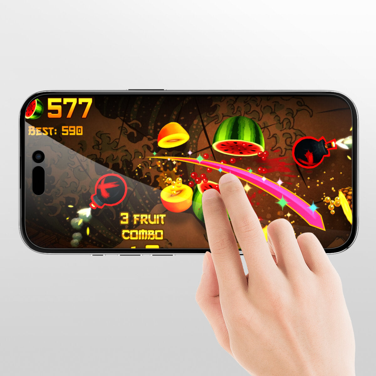 4smarts Privacy-Filter (Panzerglas), Case Friendly – für iPhone 17 Pro – mit Applikator