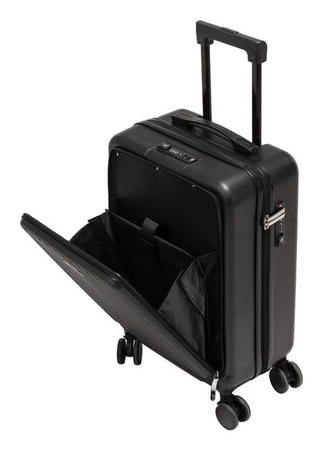 KOOR Handgepäck-Trolley – 39,5 l, ABS, 4 Rollen, mit TSA, schwarz, 35 × 58 × 24 cm