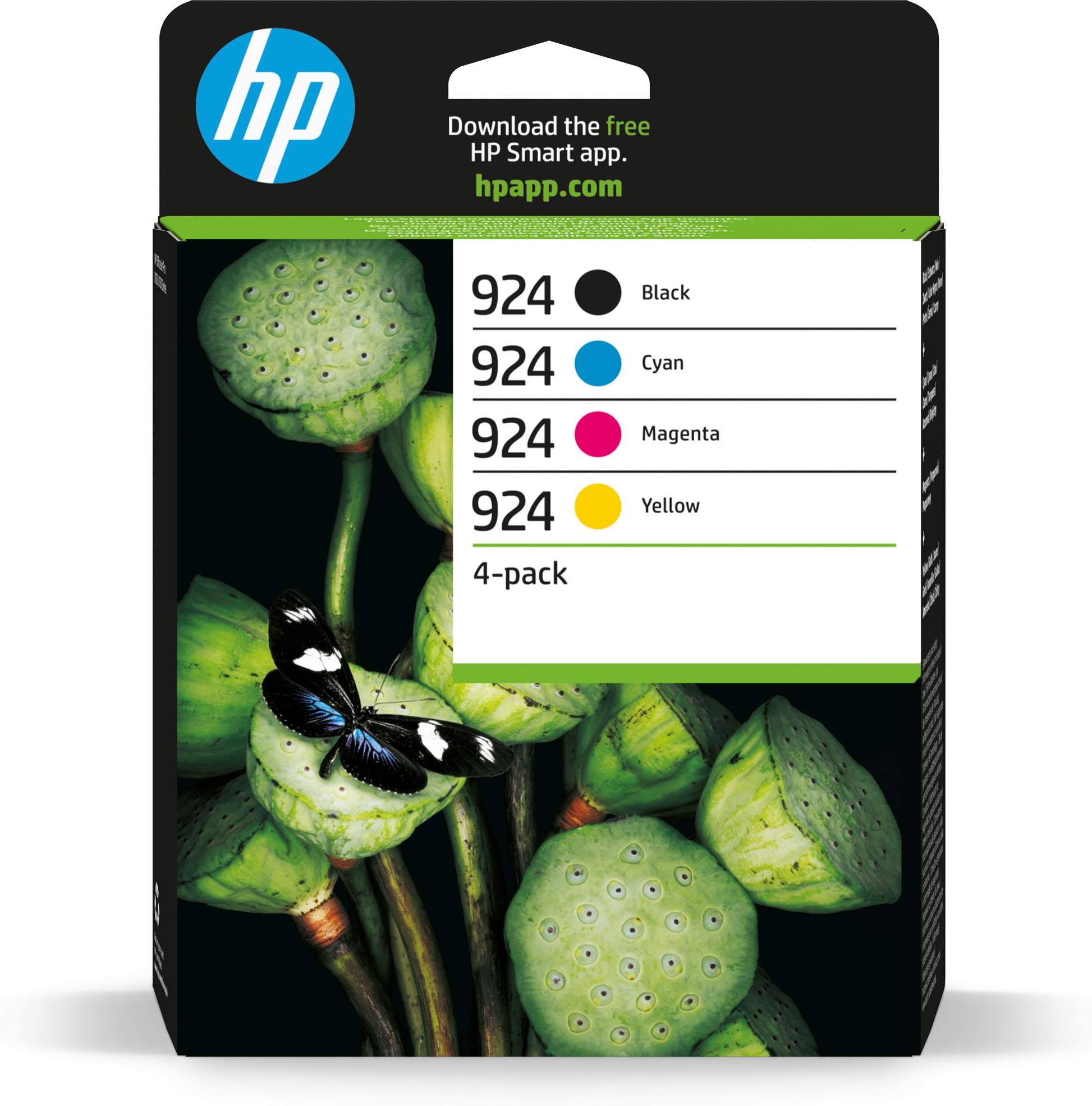 HP 924 Tintenpatronen-Multipack, 4er-Set (Original) – für HP OfficeJet Pro 8120e/8130e/8135e …