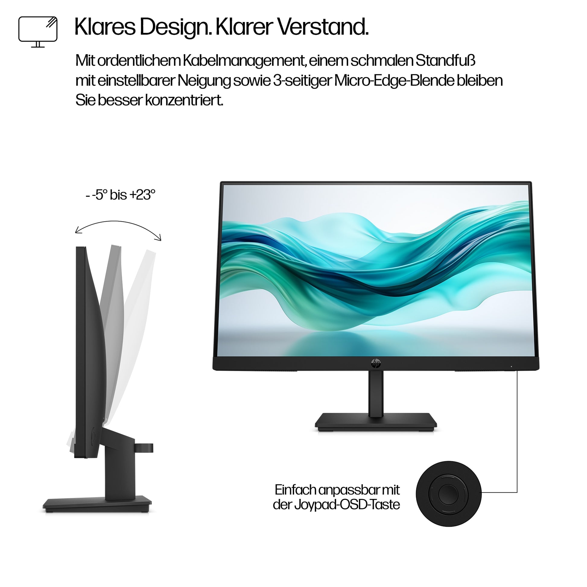 HP Series 3 Pro – Monitor, 21,5" 1920 × 1080 (Full HD), LCD