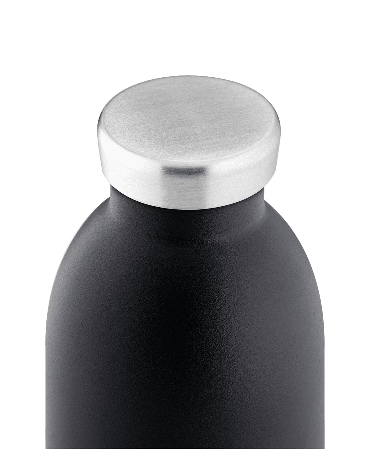24Bottles Trinkflasche Clima – 3,3 dl – Edelstahl, isoliert, Schraubverschluss – Tuxedo Schwarz