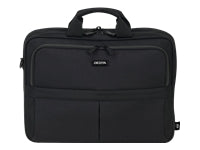 DICOTA Eco Top Traveller SCALE Notebook-Tasche bis 15,6" – Trolley-Band, aus recyceltem PET – Schwarz