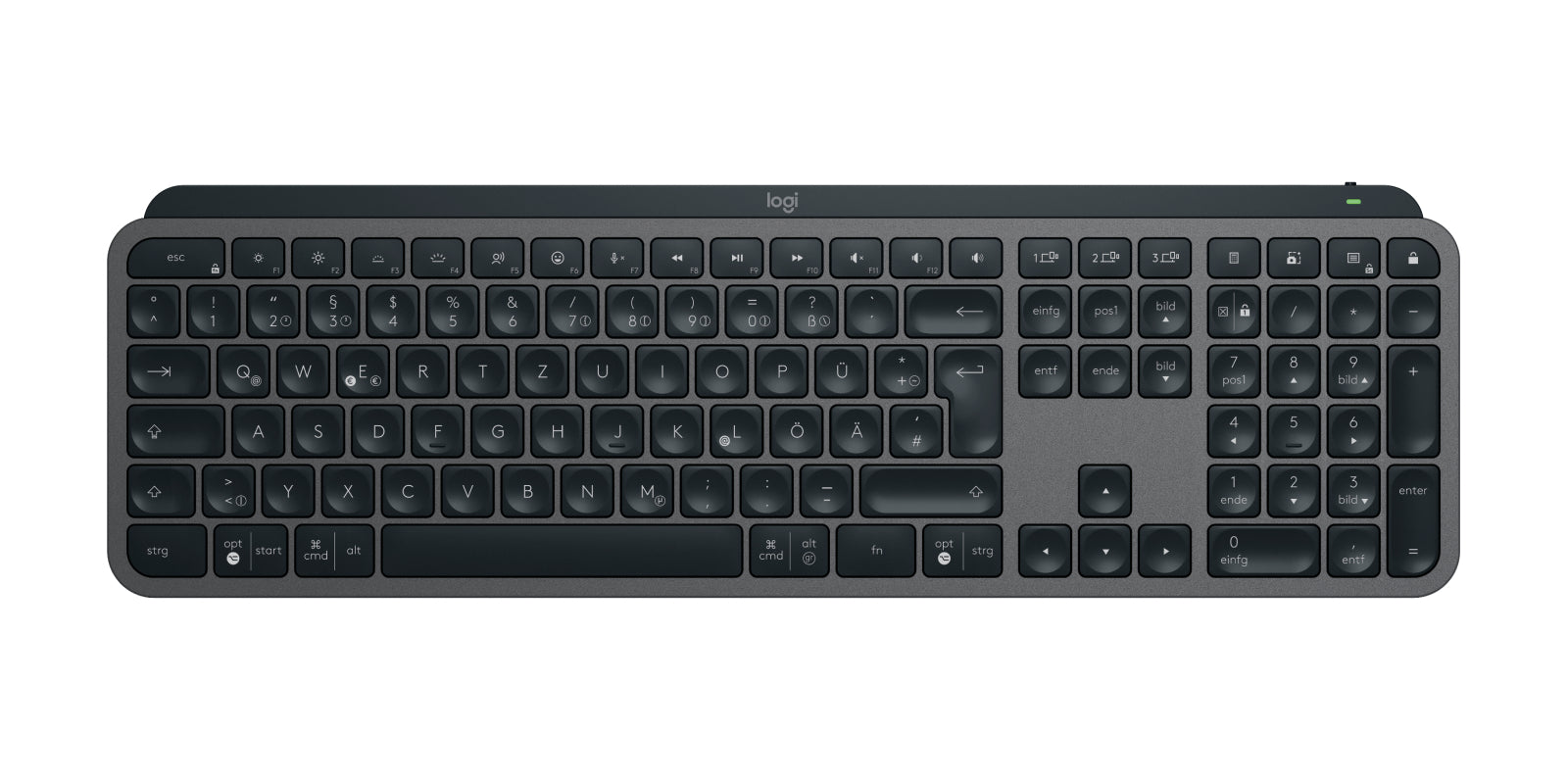 Logitech MX Keys Combo Gen. 2 BOLT – Tastatur, kabellos (Bluetooth/2,4 GHz), DE-Layout (DE)