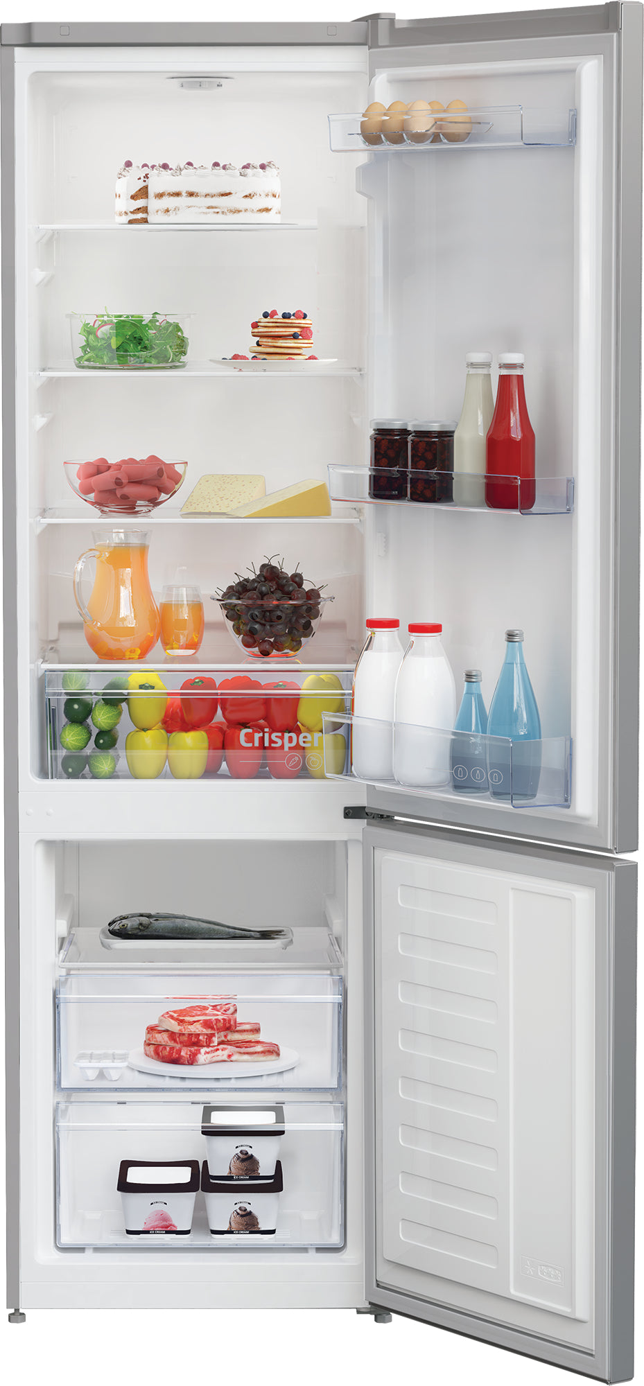 Beko Kühl-Gefrier-Kombination KG120 – 291 l, 230 V, statisch, Energieeffizienzklasse E