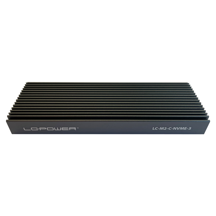 LC-Power LC-M2-C-NVME-3 – 1-Bay Gehäuse, USB-C 10 Gbit/s, für M.2 (22/30/42/60/80 mm)
