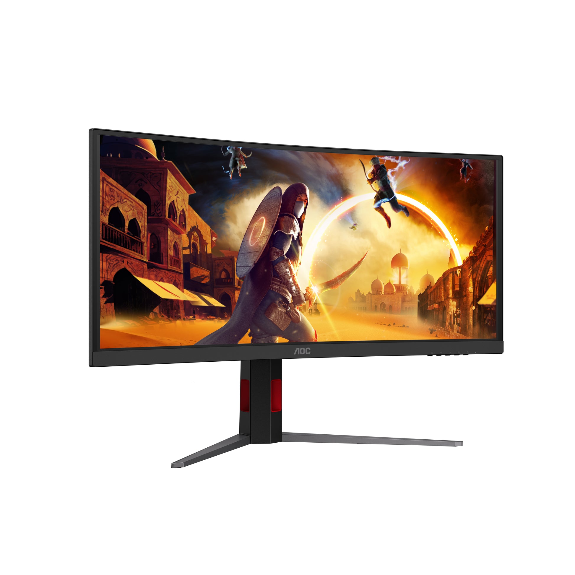AOC CU34G4ZCA – 34" Gebogener 1500R, 3440 × 1440 (UWQHD), VA, 250 Hz, USB-C 90 W, DisplayHDR 400