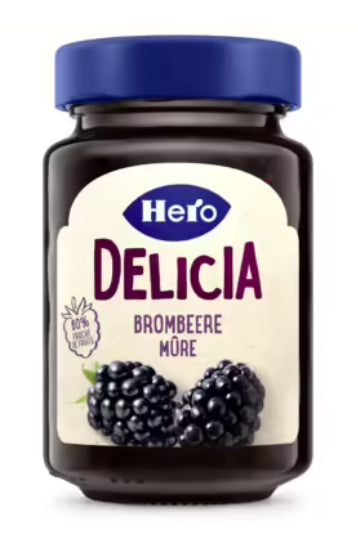 Hero Brombeerkonfitüre – glutenfrei, laktosefrei – 290 g