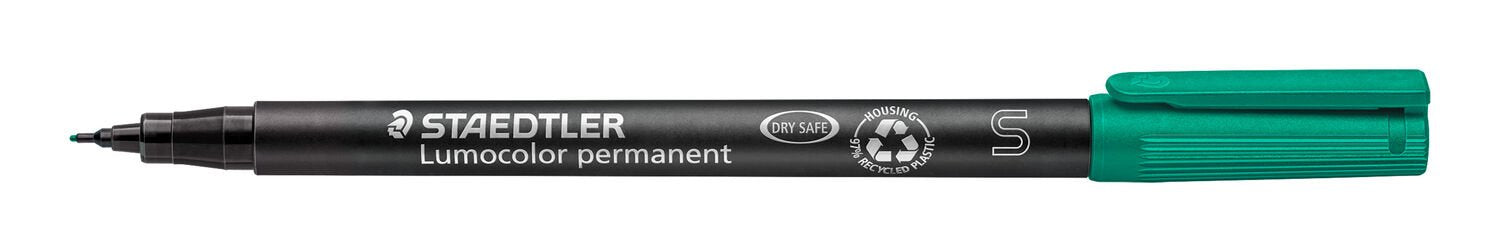 Staedtler Lumocolor 313 OHP-Marker – Rundspitze 0,4 mm – Grün – 10er-Pack