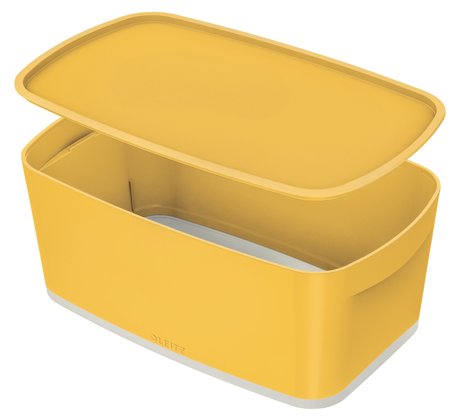 Leitz Aufbewahrungsbox – 5 l, mit Deckel, Gelb, Polystyrol (PS), B 318 × H 128 × T 191 mm