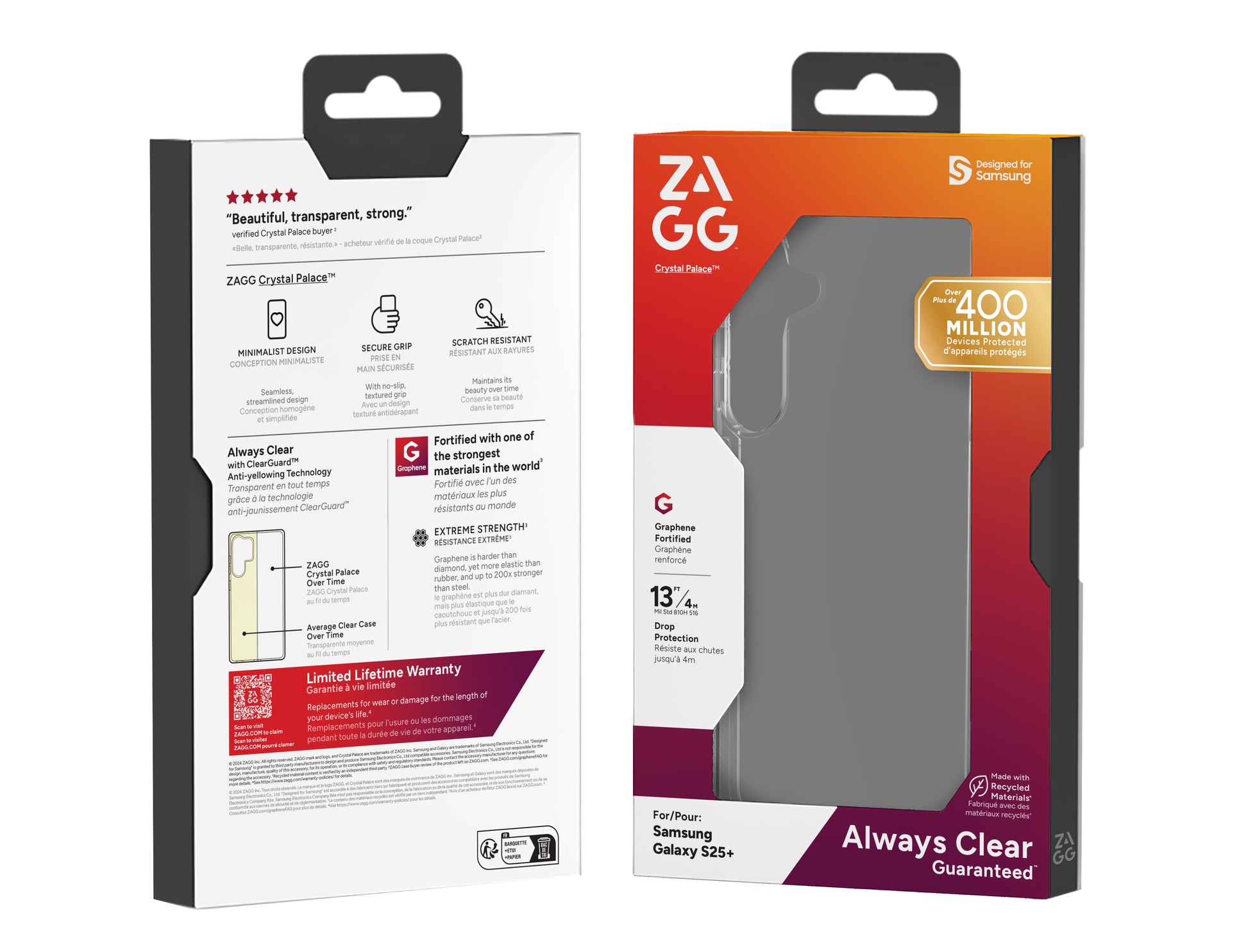 ZAGG Backcover Crystal Palace – für Samsung Galaxy S25+ – Tiger