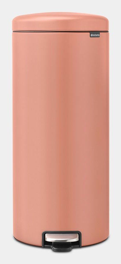 Brabantia NewIcon Treteimer – 30 l – Edelstahl, rund – Kupfer – Soft-Close, Anti-Rutsch-Basis