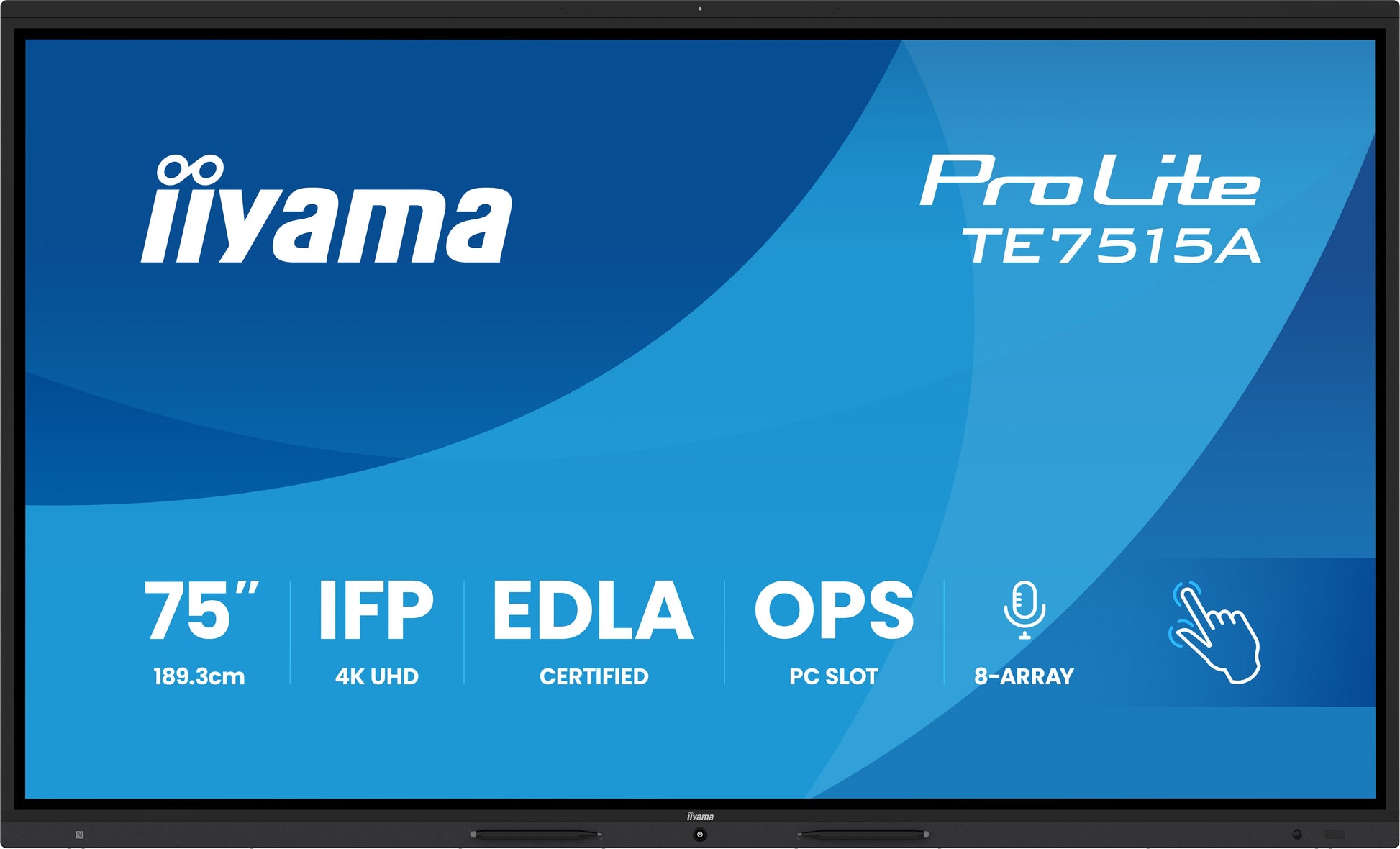 iiyama Interaktives Touch-Display, 75", Ultra HD 4K, 550 cd/m²
