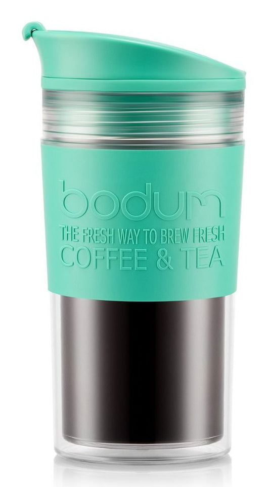 Bodum Travel Mug Thermobecher 350 ml – Doppelwandig, Kunststoff, Grün