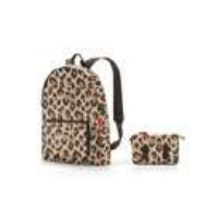 Reisenthel City-Rucksack mini maxi – 14 l, wasserabweisend, Polyester – Leo Macchiato, 300 × 450 × 110 mm