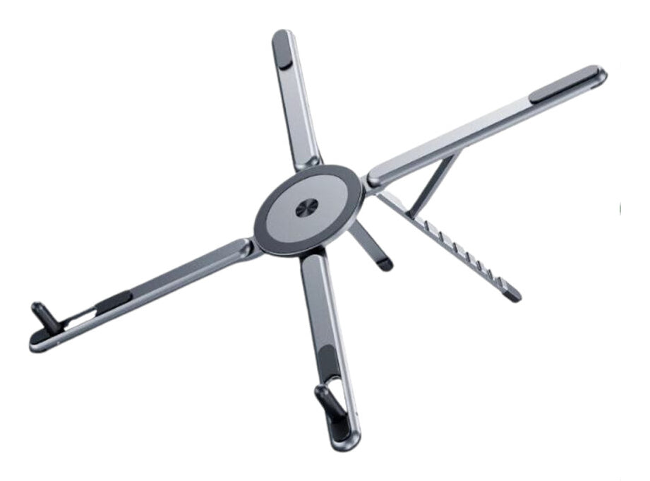 4smarts Laptop-Ständer für Geräte 4,7–17,3" – Magnetische Befestigung, UltiMag-Ring – Grau