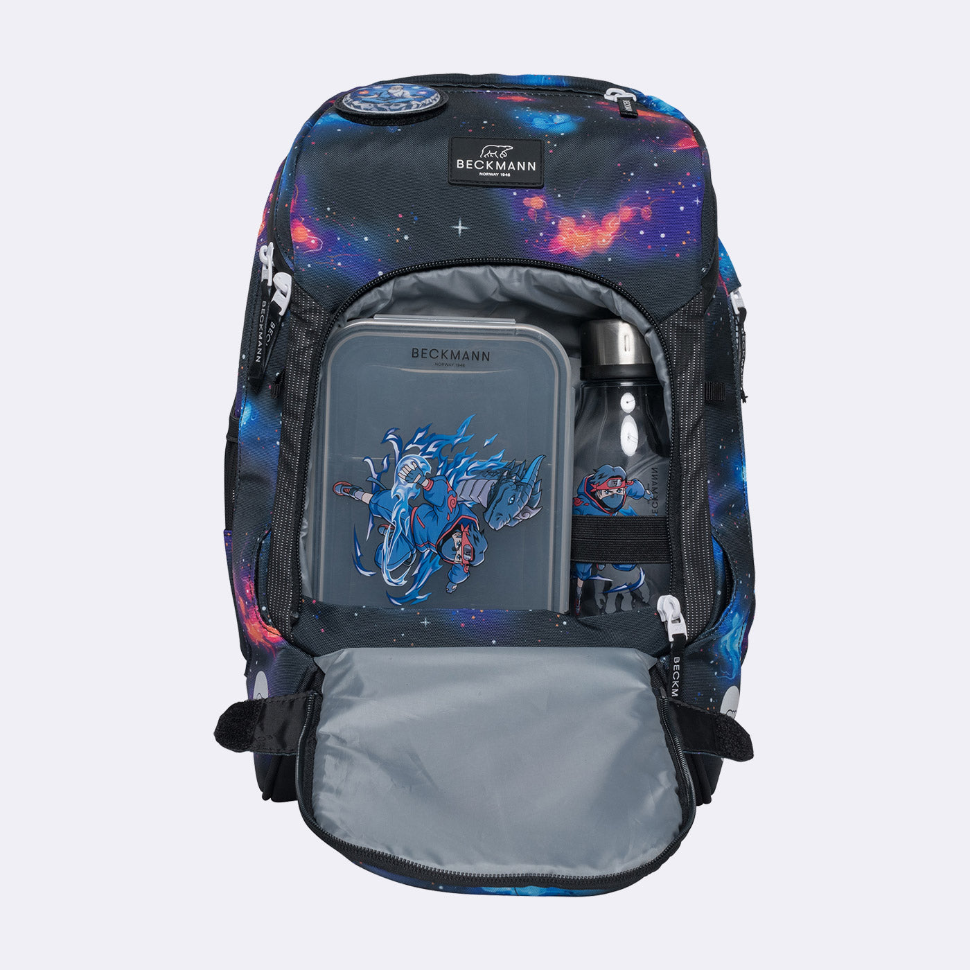 Beckmann Schulrucksack Active Air FLX – 6-teilig – Ninja Elements