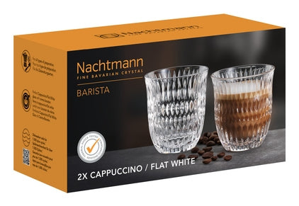 Nachtmann Cappuccinotasse – 2er Set, 235 ml, Ø 8,3 cm, Glas, Transparent, spülmaschinenfest