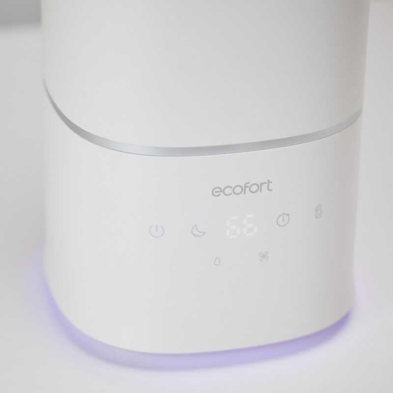 Ecofort Luftbefeuchter ecoQ HumidAir U400+ – Ultraschall, 400 ml/h, Tank 6 l, bis 55m², Hygrostat
