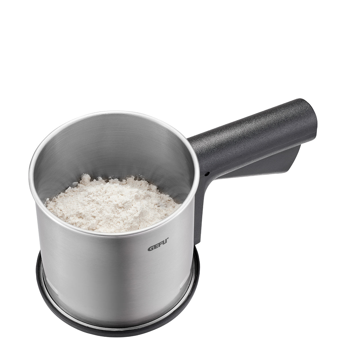 GEFU CIRCO – 2-teiliger Topfuntersetzer, Ø 20 cm, Silikon/Edelstahl, Schwarz