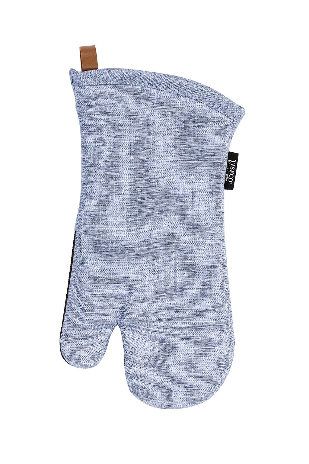 Tiseco Ofenhandschuh, 17 × 33 cm, Baumwolle, Blau, 2 Stk., Rutschfest, Waschbar