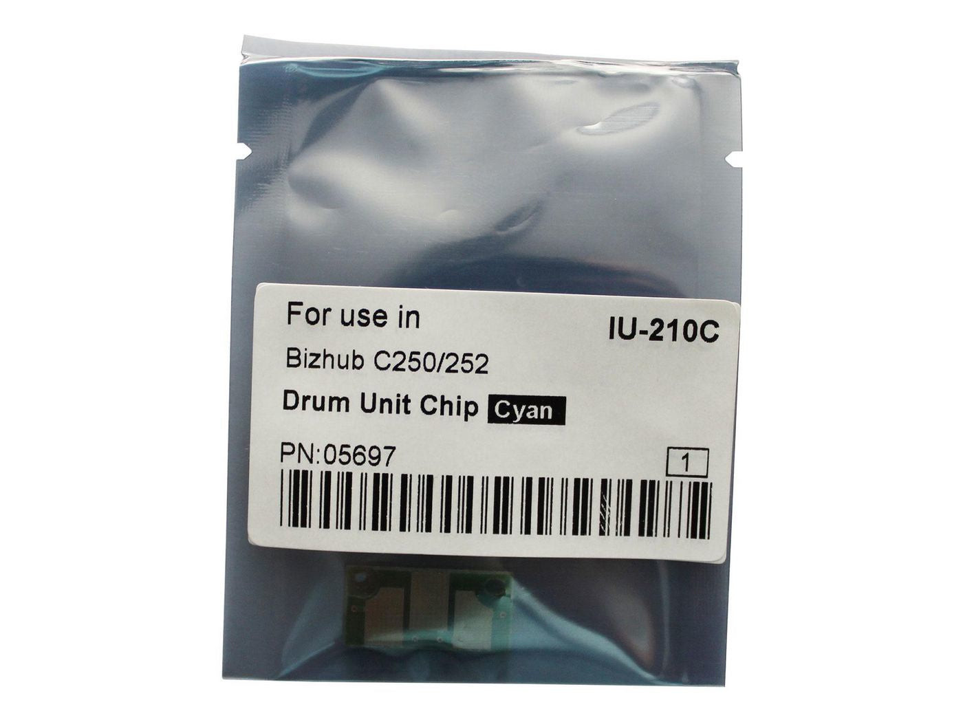 CoreParts Trommel-Chip, schwarz – für Bizhub C250/C252