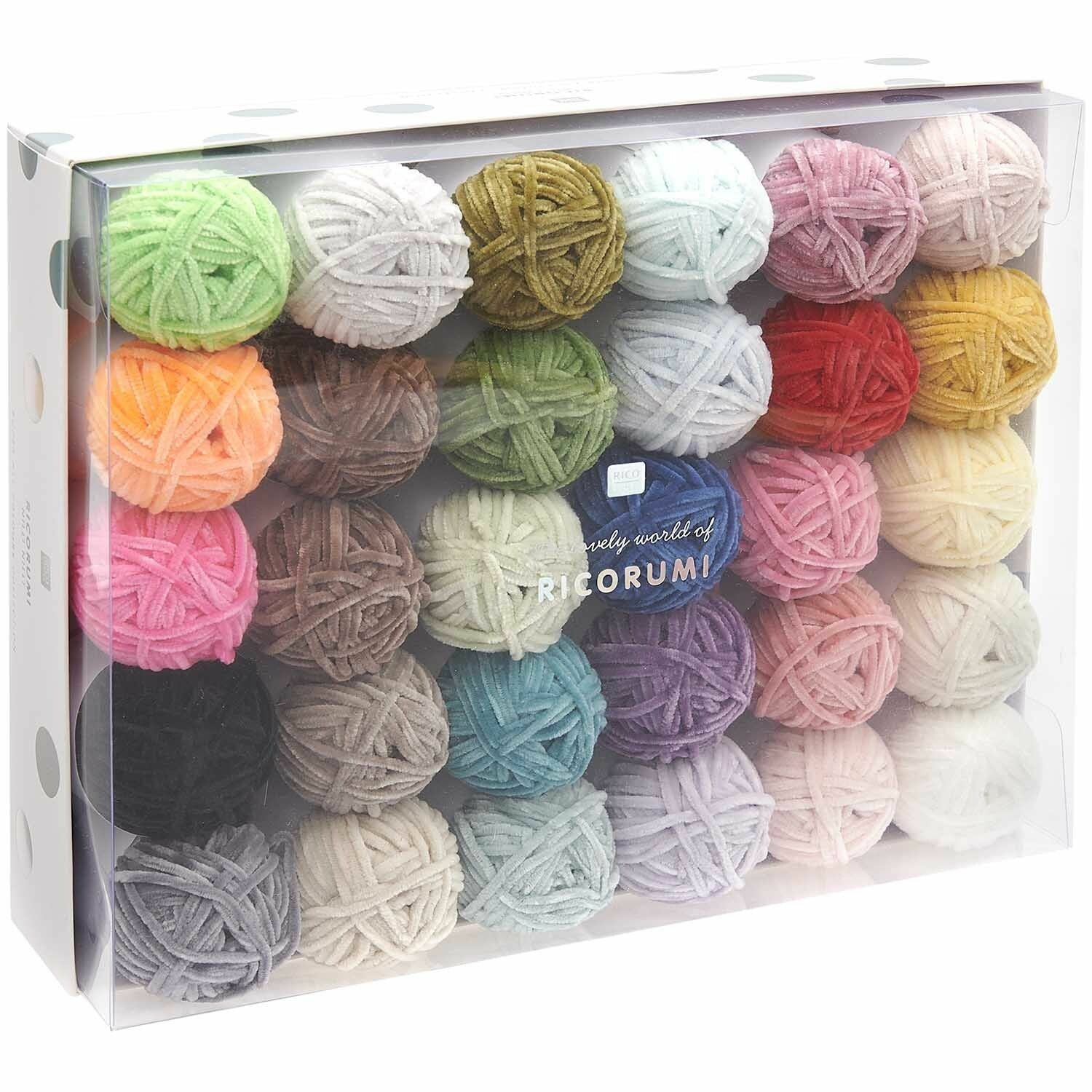 Rico Design Ricorumi-Set – Polyester, 65 m, mehrfarbig, 30 Stück