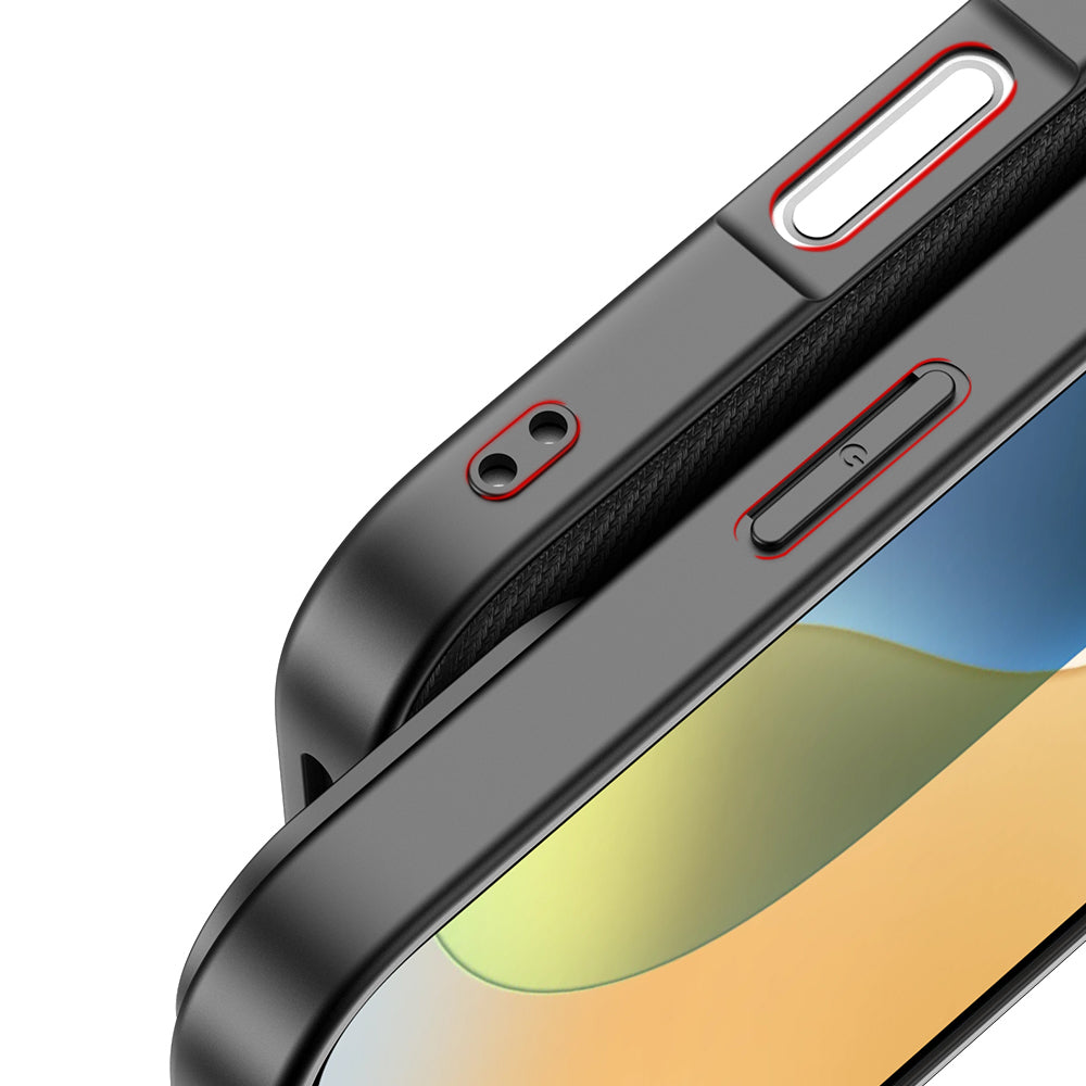 Nevox StyleShell NYLO Backcover – für Apple iPhone 16 Plus, Nylon+PC+TPU, schwarz