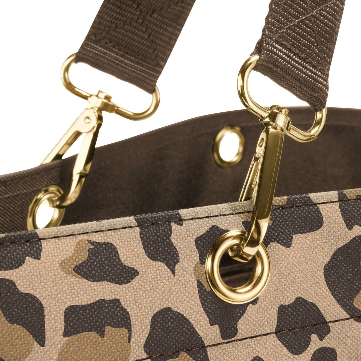 Reisenthel Stofftasche, Polyester, Motiv Leo Macchiato, 680×455×200 mm