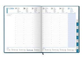 Simplex TM Manager Timer 52 Z Agenda – 1 Woche/2 Seiten, gebunden, 20,8 × 25,8 cm, Jan–Dez, 2026, schwarz
