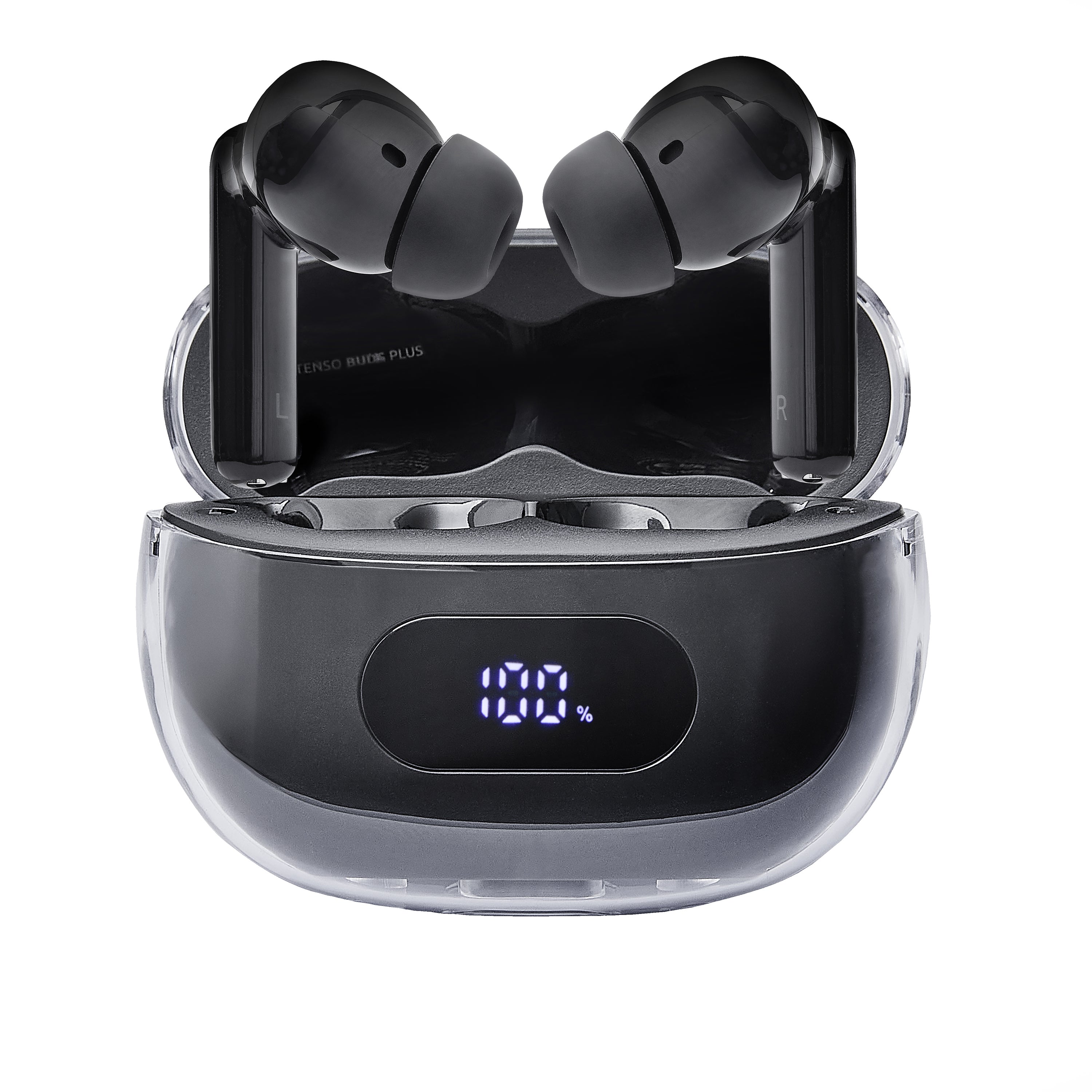 Intenso Buds Plus T310AE TWS In-Ear – ANC, mit Ladecase, Schwarz, BT 5.4