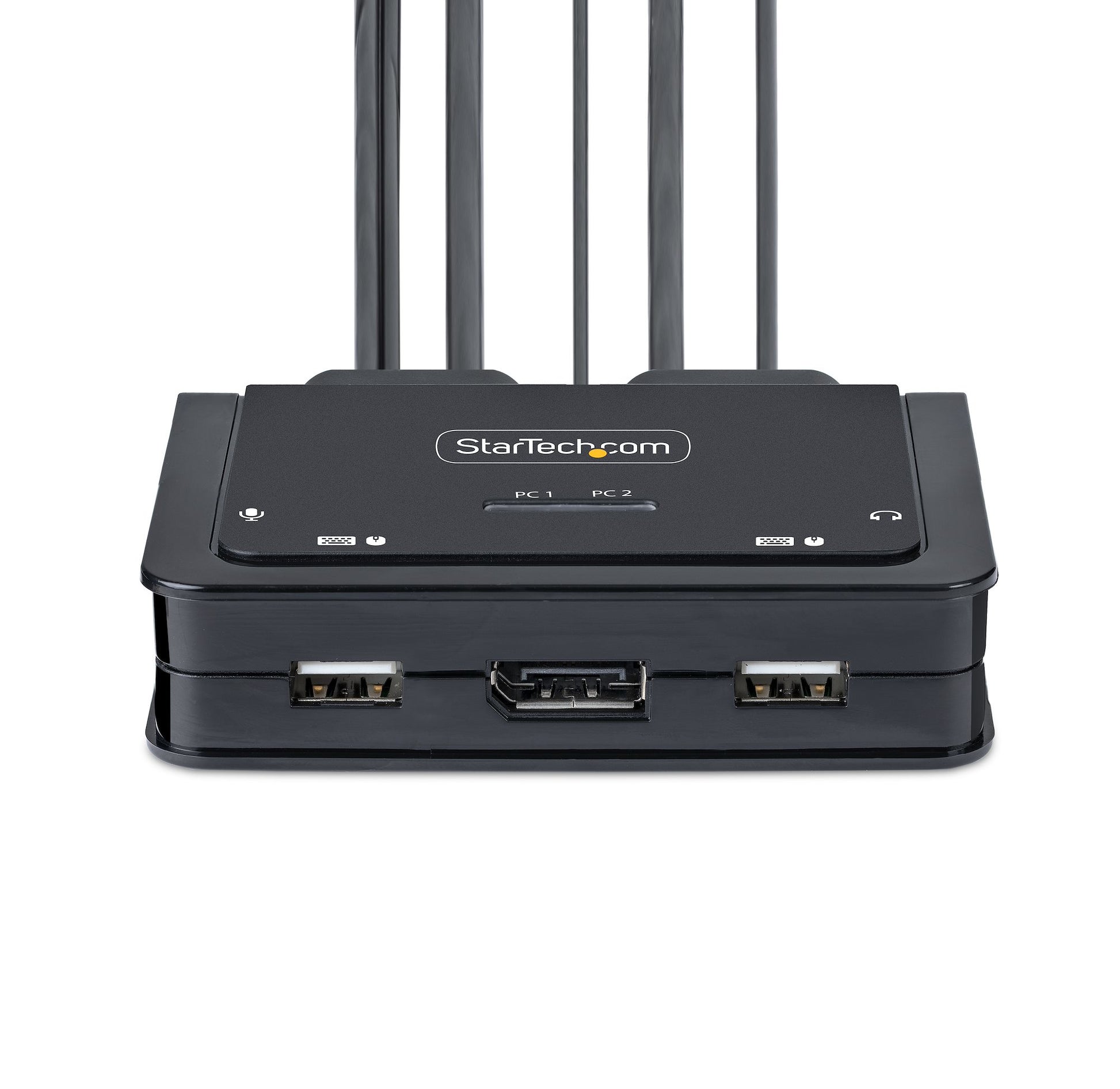 StarTech.com C2-D46-UC2-CBL-KVM – 2-Port DP KVM-Switch – 5120 × 1440, USB-C, Audio, Mikrofon