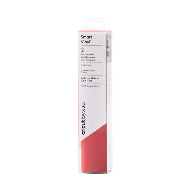 Cricut Vinylfolie matt – Rot – 24,1 × 91,4 cm – für Joy Xtra Schneideplotter