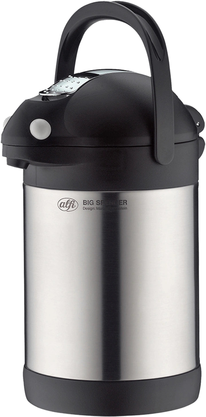 Alfi Thermoskanne Big Spender TT – 2,2 l, Edelstahl, Silber, vakuumisoliert