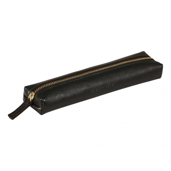 Clairefontaine Flying Spirit Etui Schlamperetui, leer – schwarz – Leder – 20,7 × 3,0 × 5,0 cm