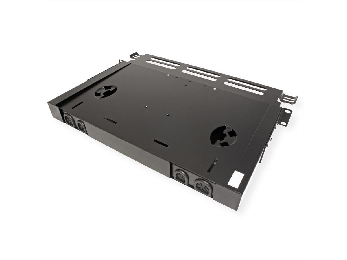ROLINE Patchpanel LWL – 12× SC-Simplex oder LC-Duplex, 19", 1U, schwarz