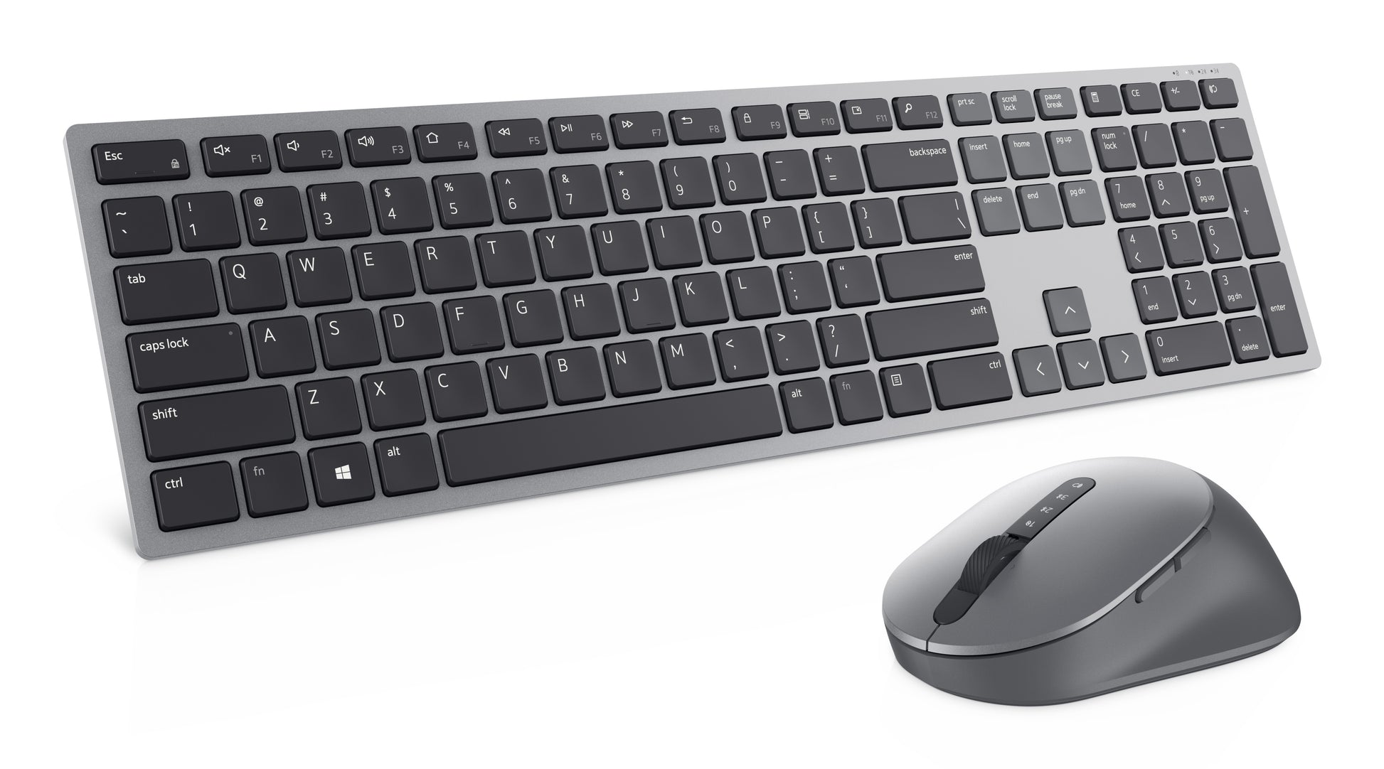 DELL KM7321W – Tastatur-Maus-Set – Bluetooth & 2,4 GHz – QWERTY (RU) – Grau