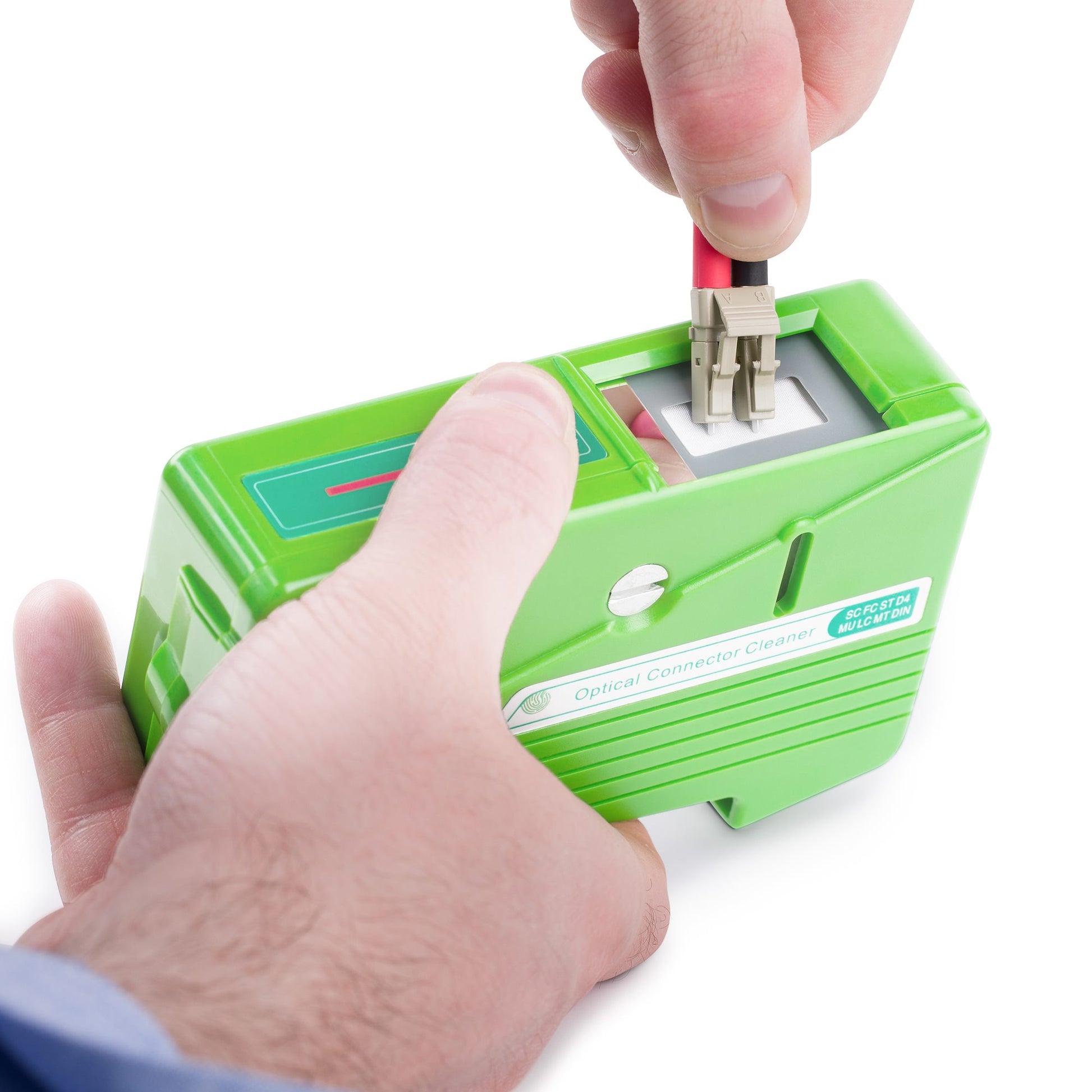 StarTech.com Reinigungs-Set, 500 Reinigungszyklen – für LC/SC/ST/FC-Steckverbinder – Blau/Grün