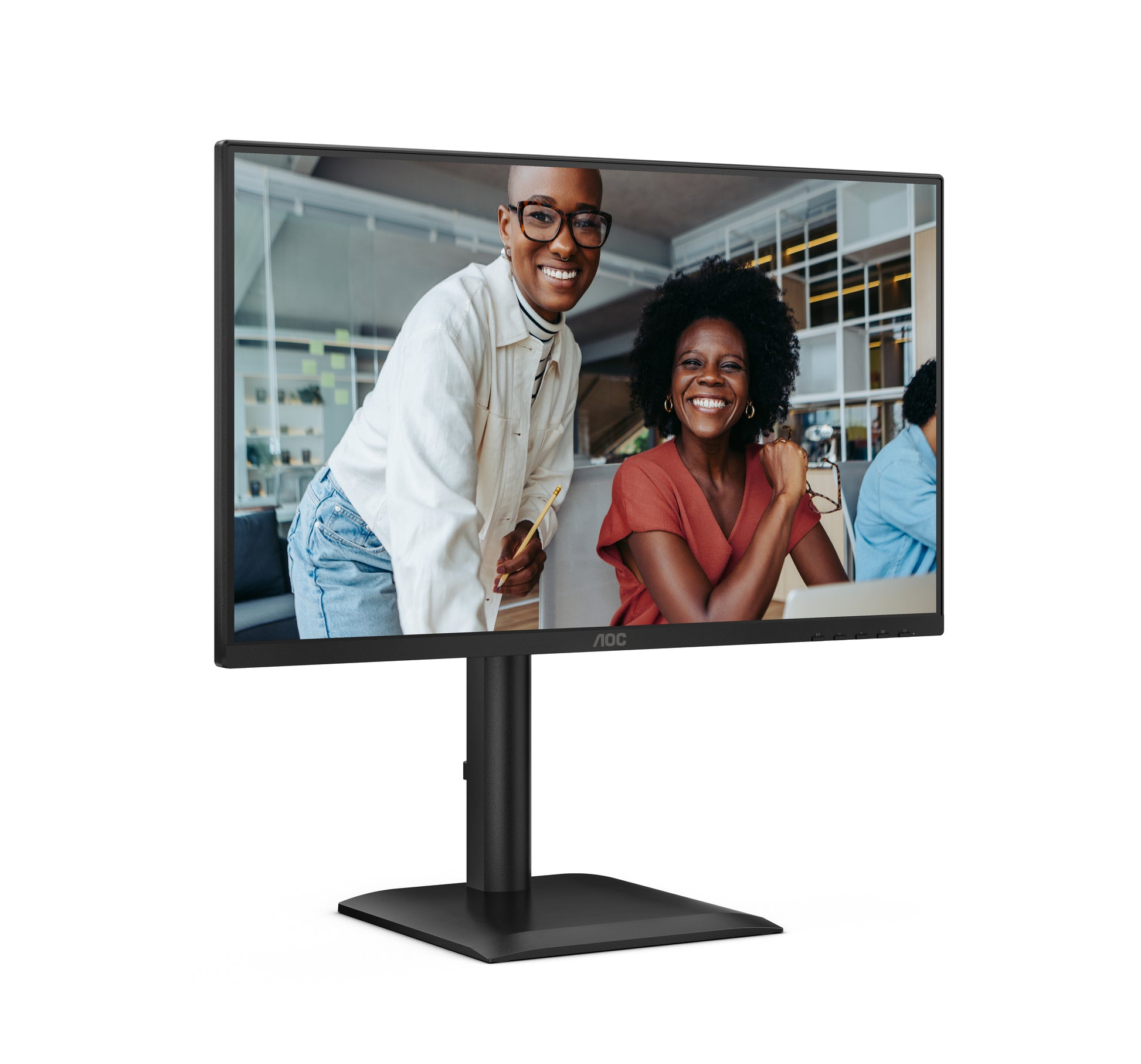 AOC 24E4CV – Monitor, 23,8", IPS, 120 Hz, 300 cd/m², USB-C, Daisy Chain, VESA 100 × 100, Schwarz