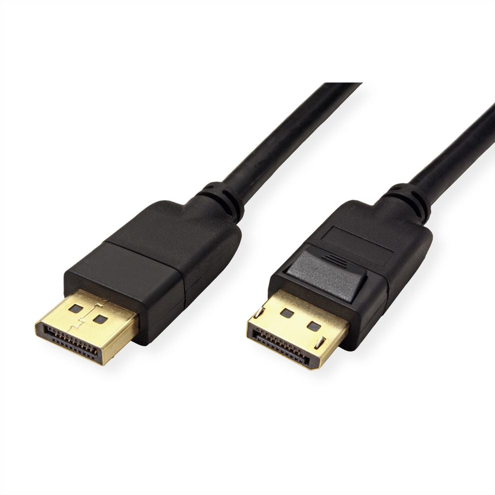 ROLINE GREEN DisplayPort Kabel DP 1.4 8K 60 Hz – 3 m – HDR – für Monitore, PCs und Laptops